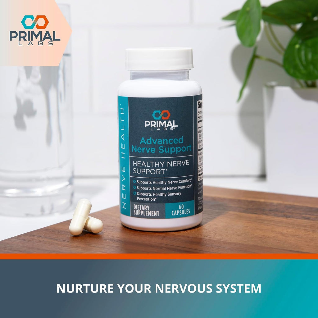 Primal Labs Nerve Support Capsules, 60 Count