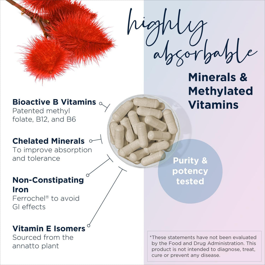 Designs for Health Prenatal Pro - Prenatal Multivitamin with Methylfolate and Minerals (120 Capsules)