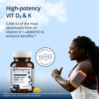 Metagenics Vitamina D3 y K2 5.000 UI con MK-7, 60 Cápsulas Blandas
