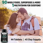 MEGA-M Multivitamin for Men and Women (+ superfoods, Mushrooms and enzymes)