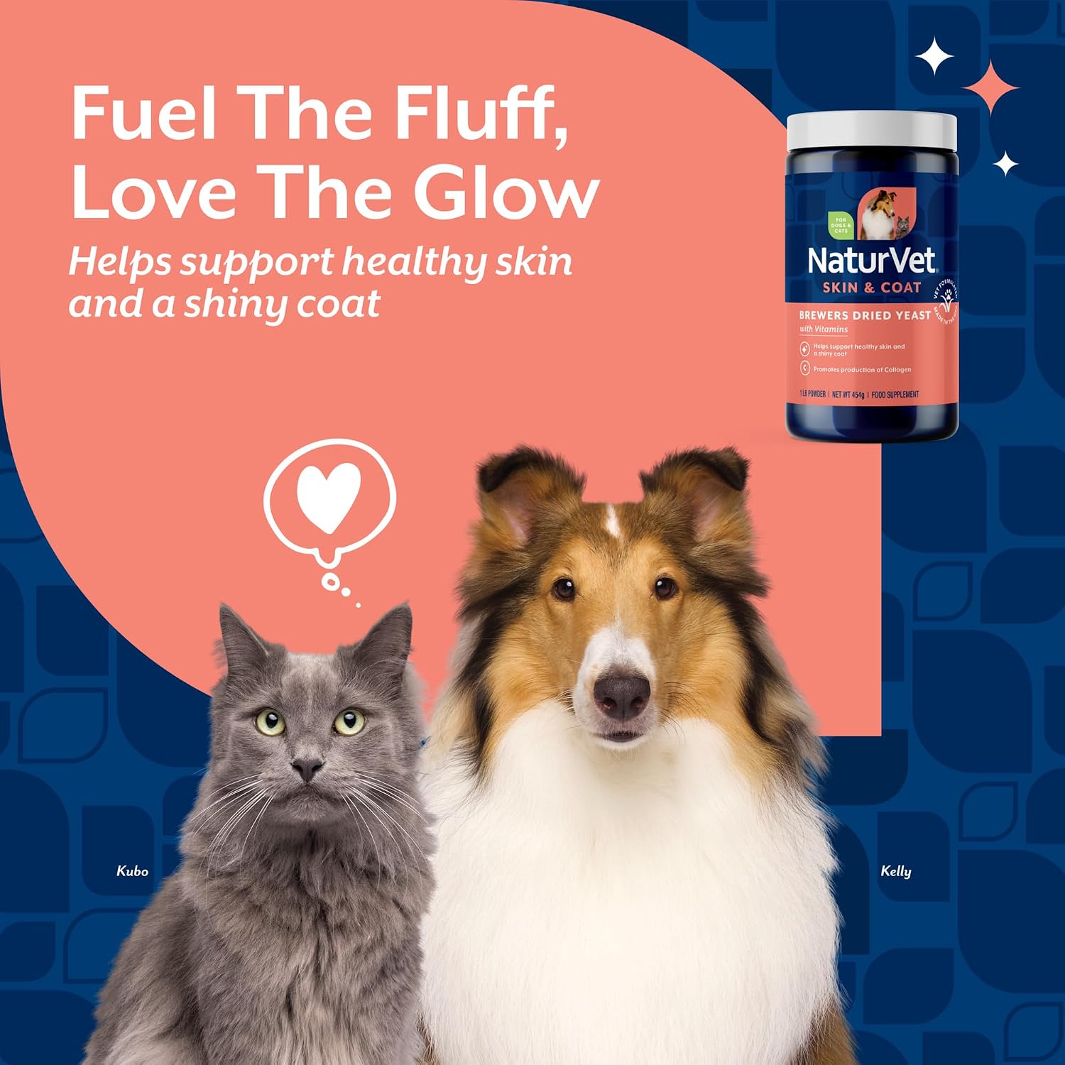 NaturVet Levadura de Cerveza con Ajo - Suplemento en Polvo para Perros y Gatos