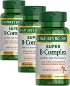 Nature's Bounty Super B Complex: B Complex with Vitamin C and Folic Acid, 150 Tablets