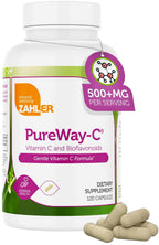 Zahler Vitamina C 500mg con Bioflavonoides - Suave para el Estómago - Apoyo Inmunitario - Sin Gluten No-GMO para Adultos (120 Cápsulas)