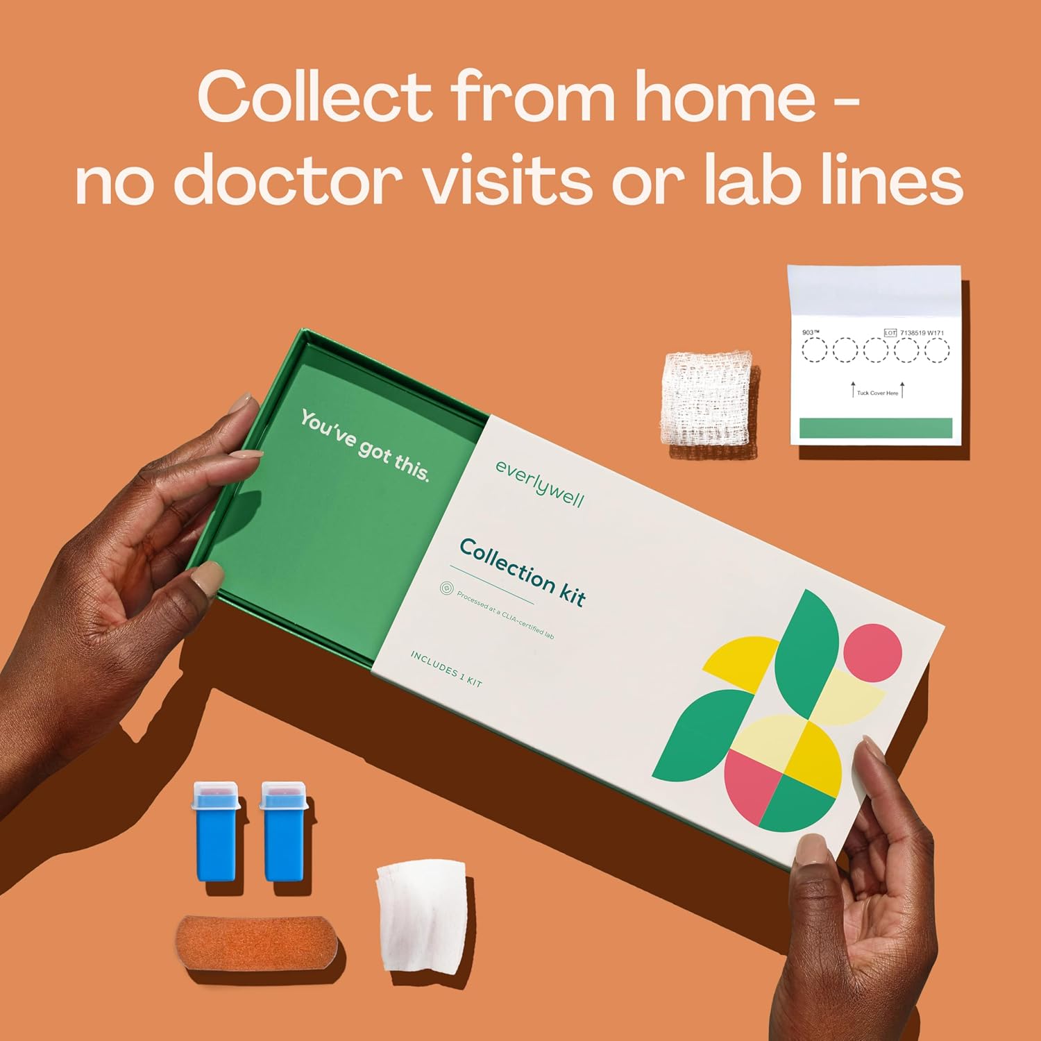 Everlywell Test de Vitamina D e Inflamación – Kit de Análisis Casero
