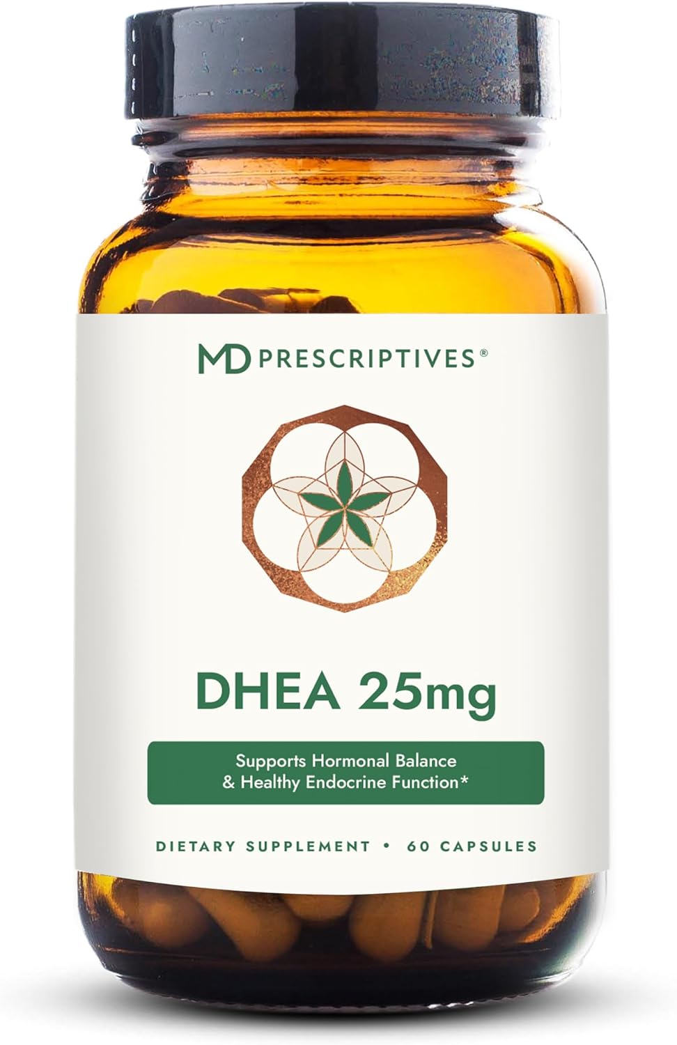 MD Prescriptives DHEA 25mg - Complemento alimenticio a base de ñame silvestre - 60 cápsulas vegetarianas