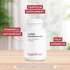 Supersmart - Taxifolina Dihidroquercetina 60 mg al Día (90% DHQ) - Extracto de Alerce Siberiano - Antioxidante Bioflavonoide - No OGM y Sin Gluten - 100 Comprimidos