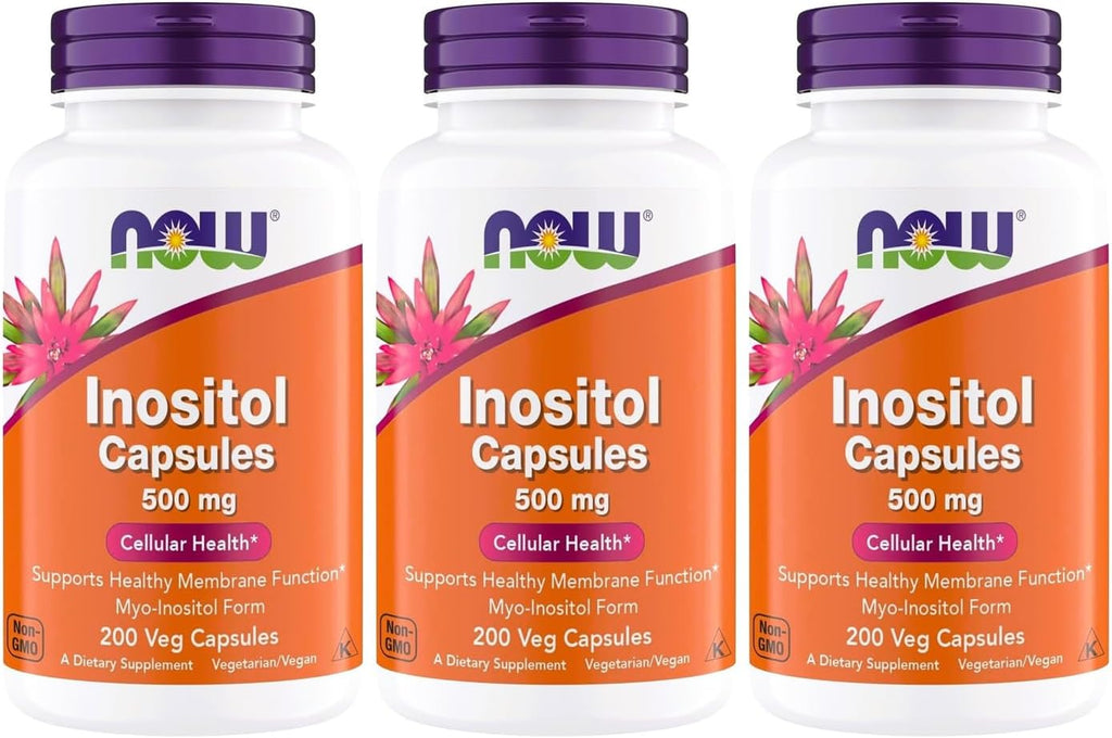NOW Foods Inositol 500 mg - 200 Cápsulas Vegetales