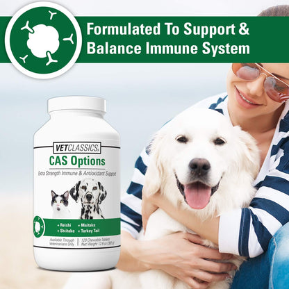 Vet Classics CAS Options Extra Strength – Turkey tail (Coriolus versicolor): Contiene polisacáridos como el PSK y – Image 3