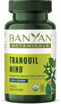 Banyan Botanicals Organic Tranquil Mind – 90 Comprimidos – Suplemento para el Sistema Nervioso y Relajación Física