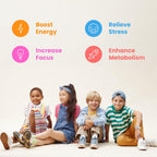 NutraChamps Complejo de Vitaminas B Orgánico para Niños – Gotas Líquidas con Sabor a Bayas (120 porciones)