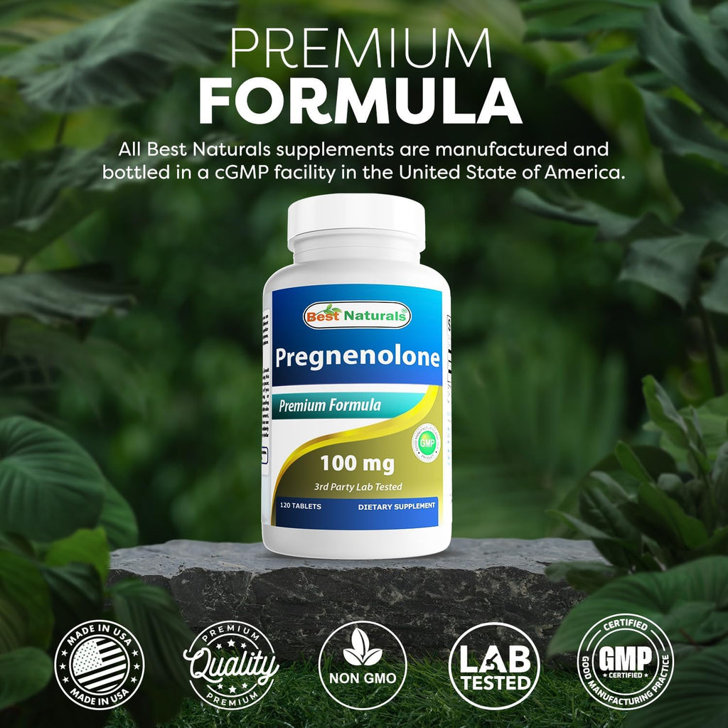 Best Naturals Pregnenolona 100 mg 120 Comprimidos