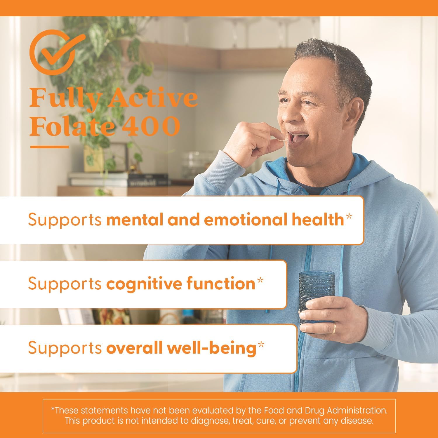 Doctor's Best Folato Activo con Quatrefolic 400 mcg, 90 cápsulas