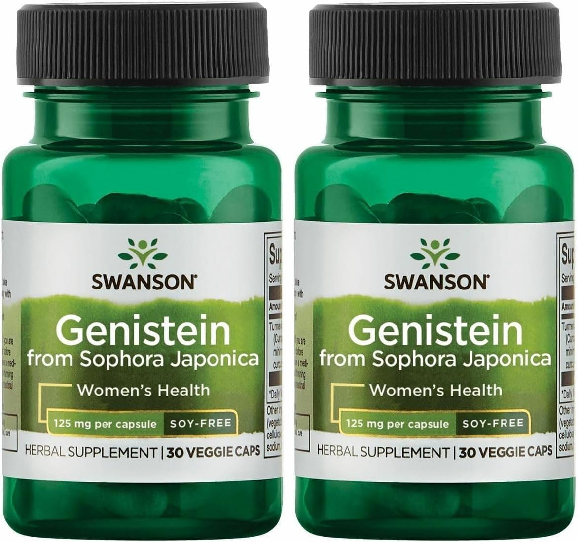 Swanson Genisteina sin soja 125 mg - 60 cápsulas veganas
