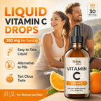 Think Above Vitamina C Líquida, 250 mg por Dosis, Ácido Ascórbico (L-ascórbico), 30 Dosis, 60 ml