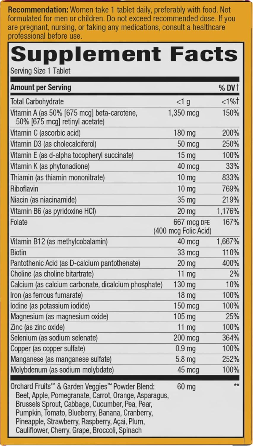 Nature's Way Alive! Ultra Multivitamínico para Mujeres - 60 Comprimidos