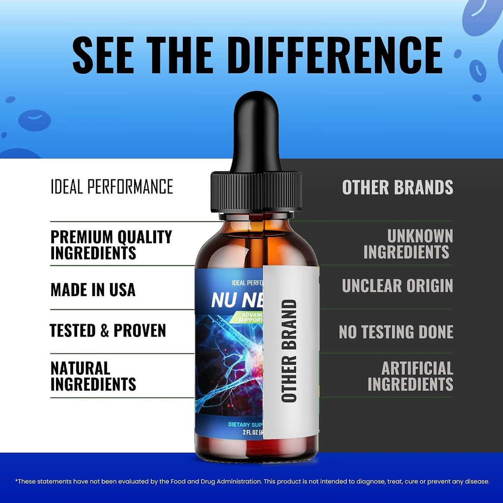 Nu Nerve Drops - Suplemento Líquido para la Salud Nerviosa (Pack de 5)