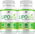 Lipo Vive Cápsulas - Fórmula Avanzada, Complemento Alimenticio (2 Paquetes - 120 Cápsulas)
