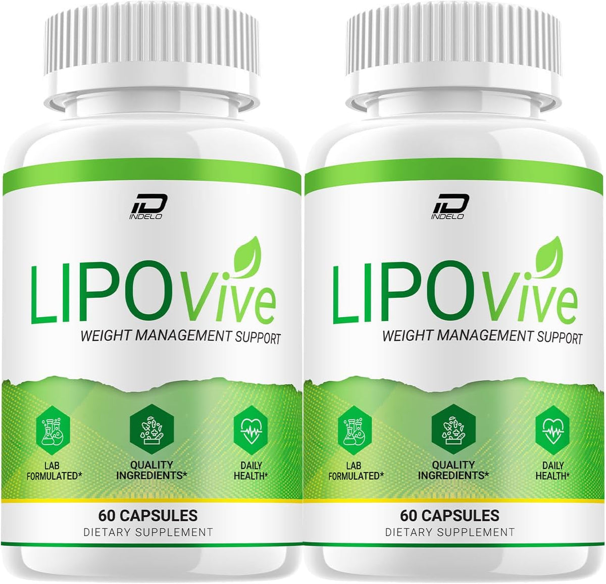 Lipo Vive Cápsulas - Fórmula Avanzada, Complemento Alimenticio (2 Paquetes - 120 Cápsulas) – Image 1