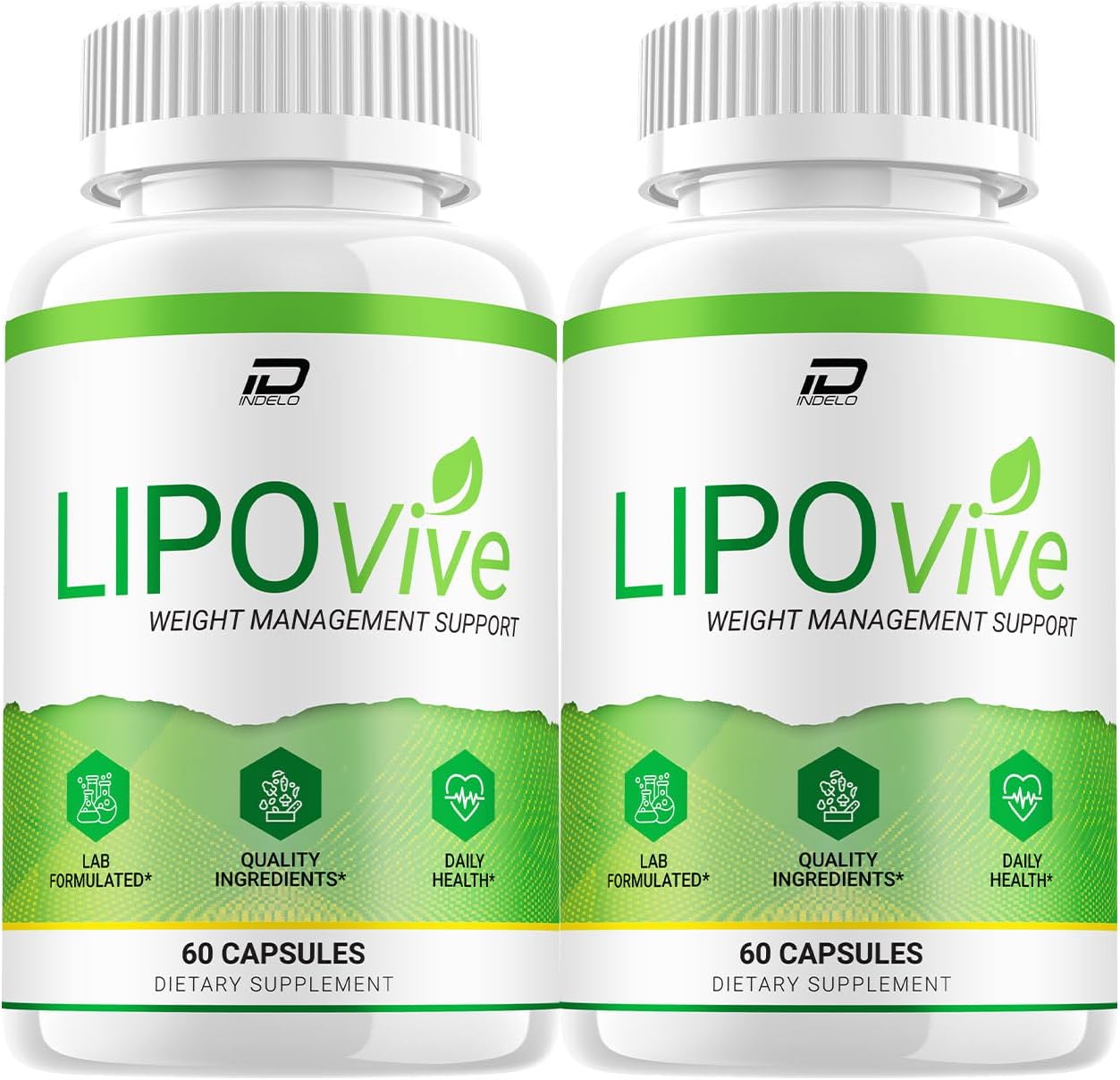 Lipo Vive Cápsulas - Fórmula Avanzada, Complemento Alimenticio (2 Paquetes - 120 Cápsulas)