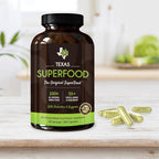Texas SuperFood - Original Superfood Capsules, Red and Green, 180 Count