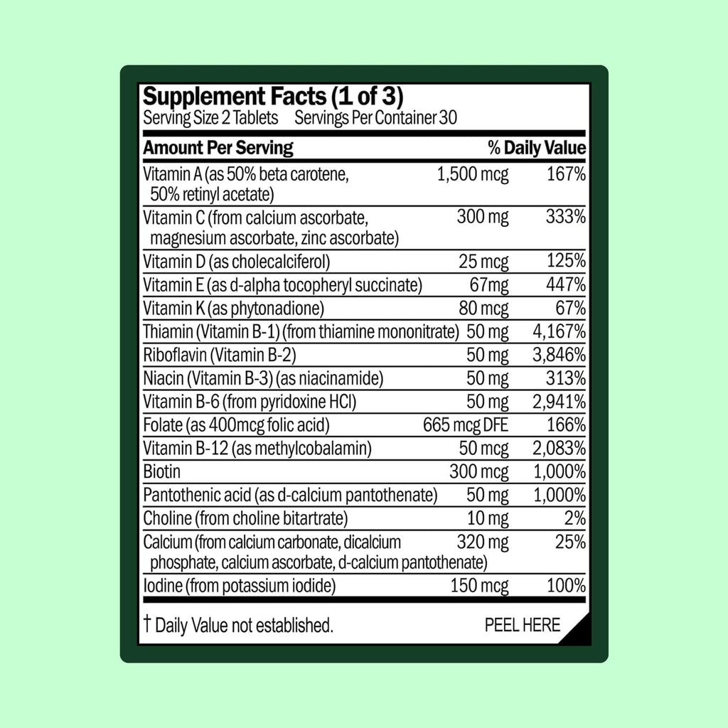 WellWithAll Multivitamínico para Hombres con Zinc, Vitamina D, B12, K2 y Calcio | Apoyo Inmunidad y Energía | 60 Comprimidos