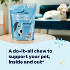 Ready Pet Go! 12-in-1 Multivitamínico Masticable para Perros con Glucosamina, Condroitina y Probióticos - 90 Masticables