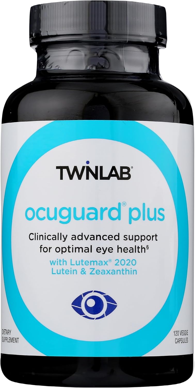 Twinlab Ocuguard Plus - Suplemento Ocular con Zinc, Vitamina A, C y D - 60 Cápsulas Veganas