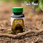 Cápsulas de Maca Negra Orgánica - 1500 mg por Dosis - Vegano y Sin Gluten