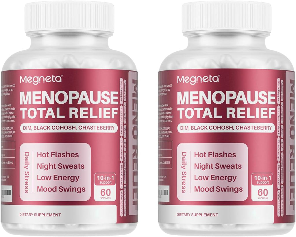 Menopause Care, con DIM, Black Cohosh, Chasteberry, Onagra, Linaza y Ashwagandha, 60 Cápsulas