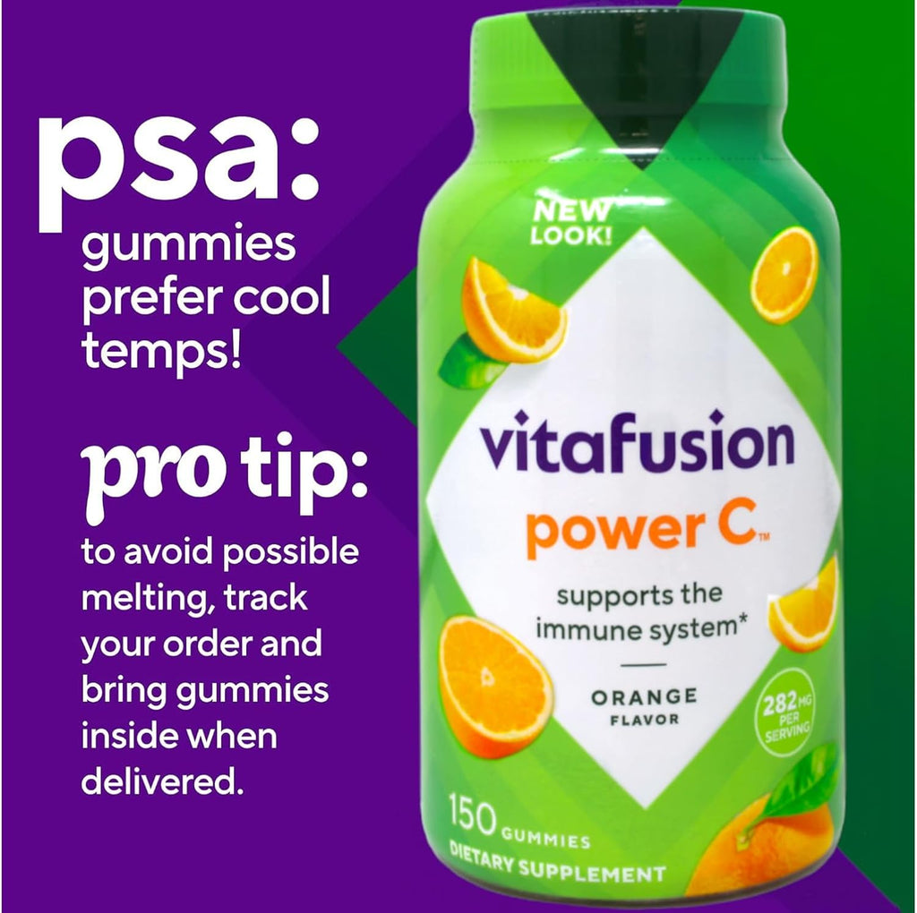 VitaFusion Power C Gominolas de Vitamina C, 150 uds (Pack de 6)