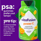 Vitafusion Power C Gominolas de Vitamina C para Adultos, 150 unidades