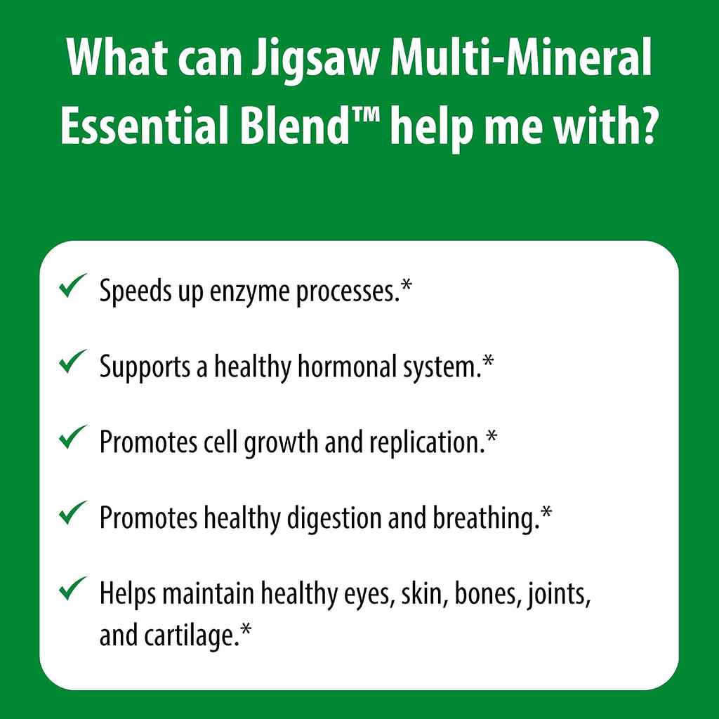 Jigsaw Health Multi-Mineral Essential Blend – 90 Cápsulas (90 Dosis)