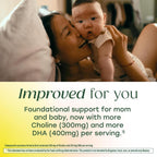 MegaFood Baby & Me 2 Prenatal DHA y Colina, 60 Cápsulas
