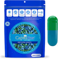 Cápsulas de Gelatina Vacías de Color Tamaño 3 Verde/Azul 10000 Unidades | Certificadas Kosher y Halal | Sin Gluten
