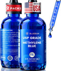 Bluesun Gotas de Azul de Metileno al 1% - Grado Farmacéutico, 2 Pack de 60 ml