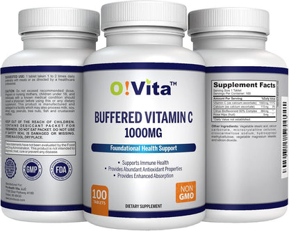 O!VITA Vitamina C Tamponada 1000mg | 100 – Protección frente al daño oxidativo: La vitamina C contribuye a la – Image 5