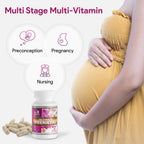 Nutri Supreme Ultimate Prenatal Vitamins, 90 Cápsulas Vegetales - 1.000 mcg de Folato, Multivitamínico de Una Toma Diaria
