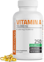 Bronson Vitamina A 10.000 UI - 180 Cápsulas Blandas