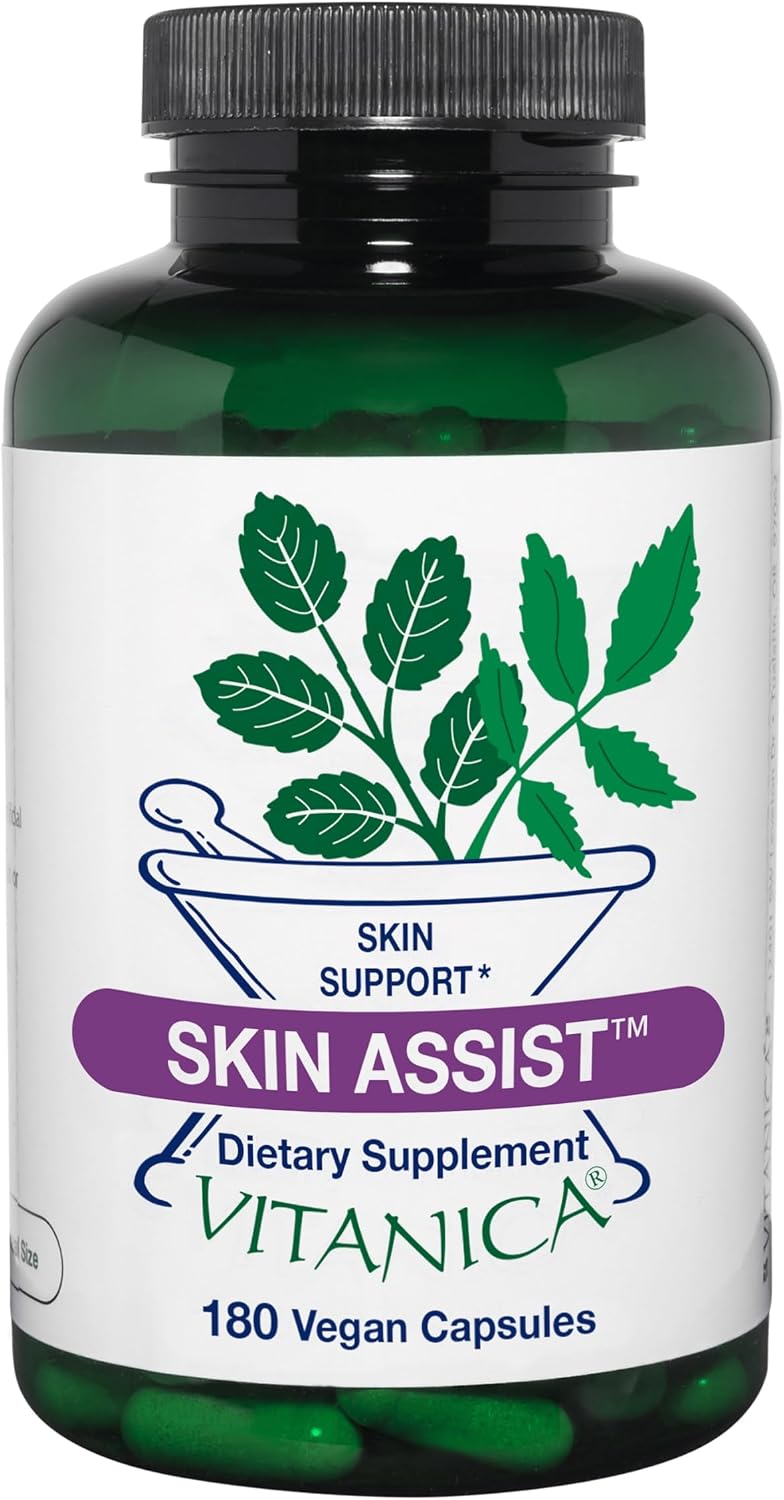 Vitanica Skin Assist, Apoyo Cutáneo, Vegano, 90 Cápsulas