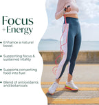 PURE Focus + Energy Mezcla para Bebida | Cafeína Natural y Antioxidantes | Apoya la Alerta y Energía | Sin Azúcar | 269 g | Sabor Sandía
