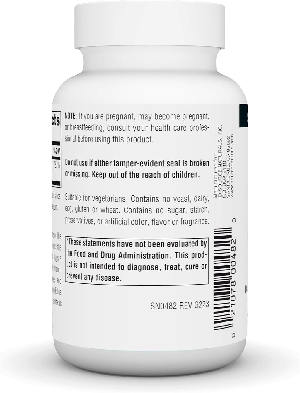Source Naturals Vitamina E 400 UI - 100 Cápsulas Blandas