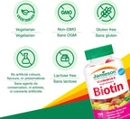Gomitas de biotina de alta potencia Jamieson, 100 unidades