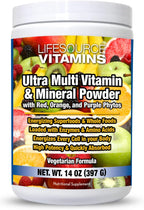 LifeSource Vitamins Ultra Multivitamínico y Mineral en Polvo con Fitoalimentos