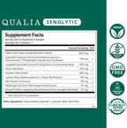 Qualia Senolytic - Suplemento Senolítico con Fisetina, Quercetina y Piperlongumina