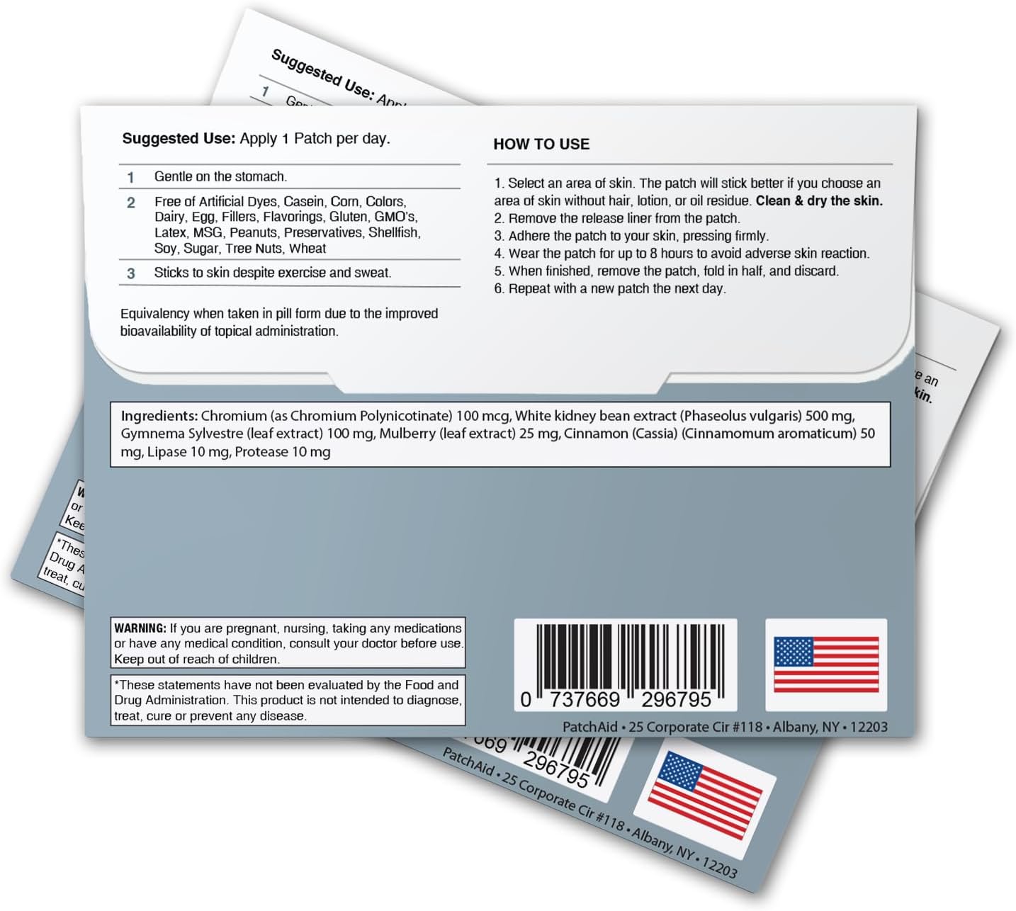 PatchAid Carb Neutralizer Patch 30-Day Supply