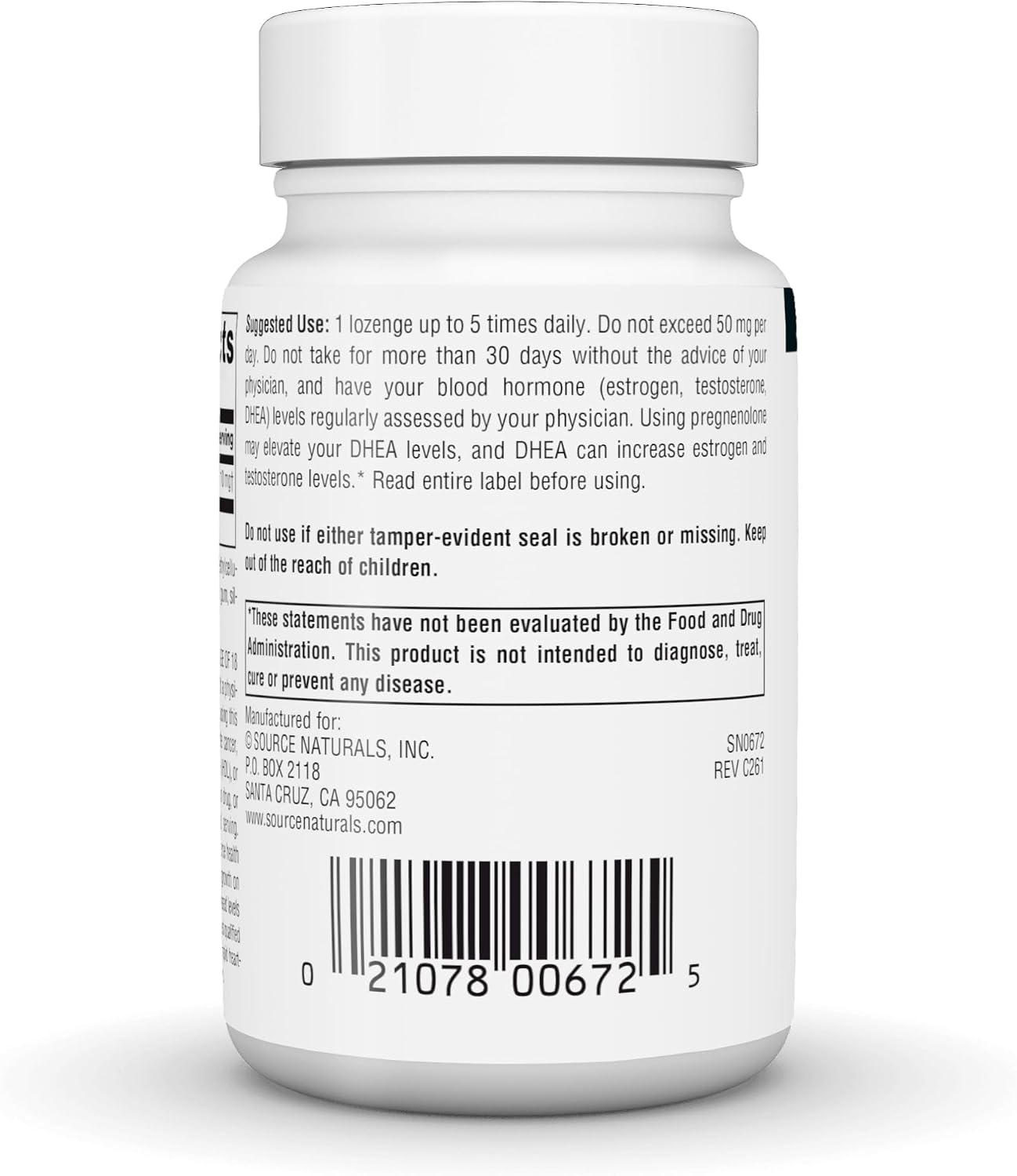 Source Naturals Pregnenolona 10 mg, 120 Tablets