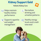 Pet Wellbeing Kidney Support Gold para Perros - Complemento Herbal para la Función Renal y Vitalidad - Formulado por Veterinarios - 59 ml