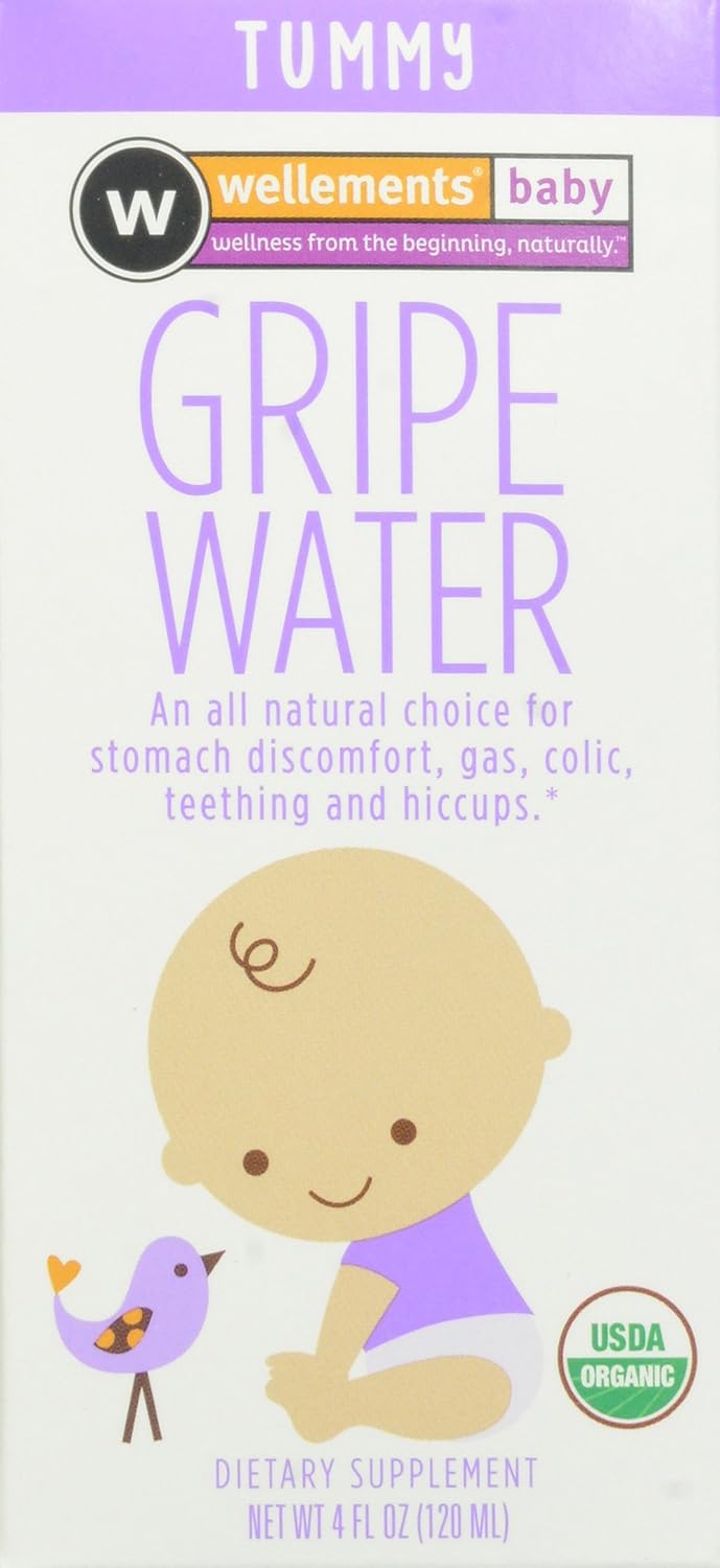 Wellements Organic Gripe Water for Tummy, 118 ml