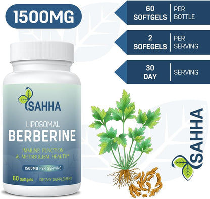 Sahha Berberina Liposomal HCL 1500mg - Alta – Absorción superior: Los liposomas imitan las membranas celulares, lo – Image 7
