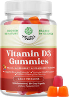 Natures Craft Vitamina D3 Gominolas - 2000 UI por ración - 120 gominolas para adultos